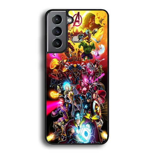 Marvel Avengers Alliance Assemble Samsung Galaxy S23 Plus Case-Phone Case-Rubber Black (2D Case)-Altracase