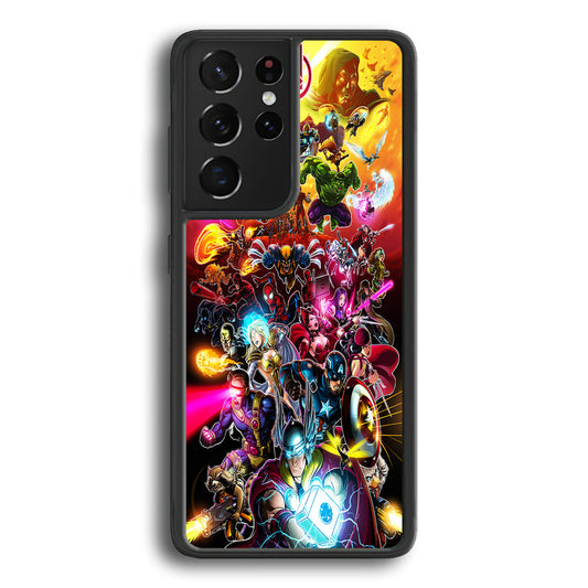 Marvel Avengers Alliance Assemble Samsung Galaxy S23 Ultra Case-Phone Case-Rubber Black (2D Case)-Altracase
