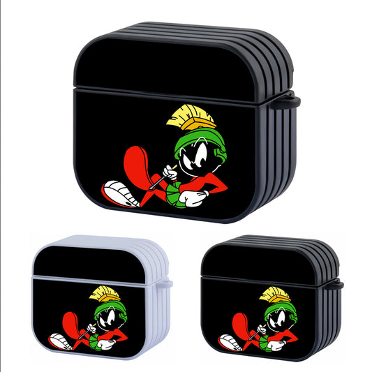 Marvin the Martian Cartoon Hard Plastic Case Cover For Apple Airpods 3