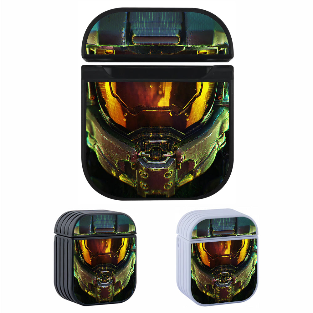 Master Chief Helmet Close-Up Hard Plastic Case Cover For Apple Airpods