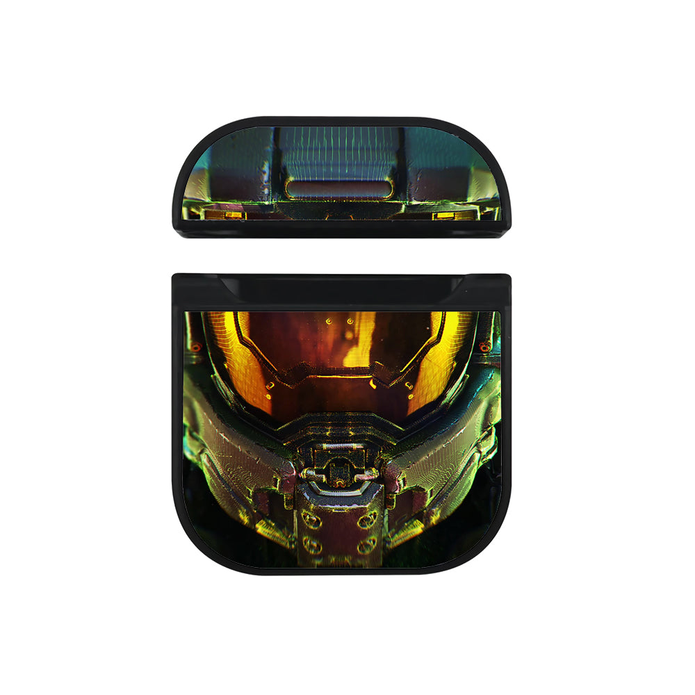 Master Chief Helmet Close-Up Hard Plastic Case Cover For Apple Airpods
