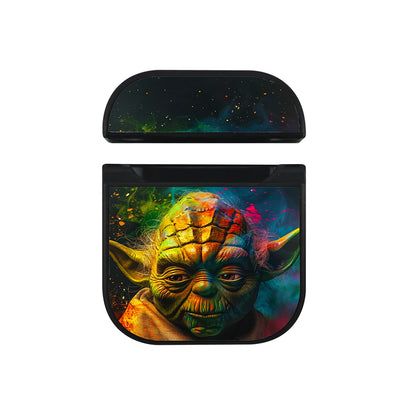 Master Yoda Abstract Colorful Apple AirPods Case-AirPod Case-Black-Altracase