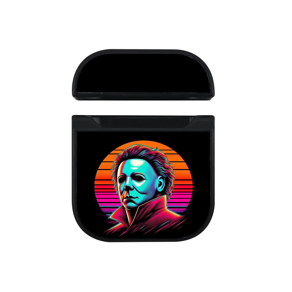 Michael Myers Face Colorful Apple AirPods Case-AirPod Case-Black-Altracase