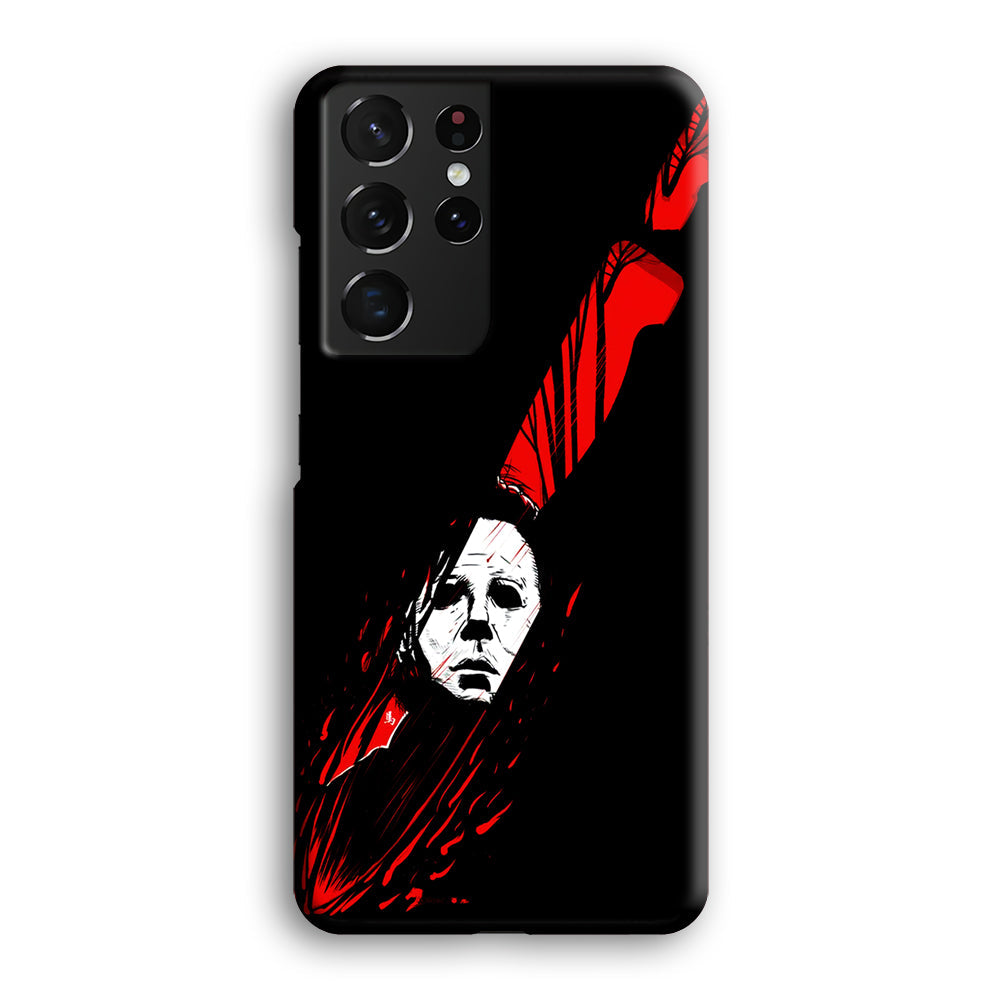 Michael Myers Knife Blood Samsung Galaxy S22 Ultra Case