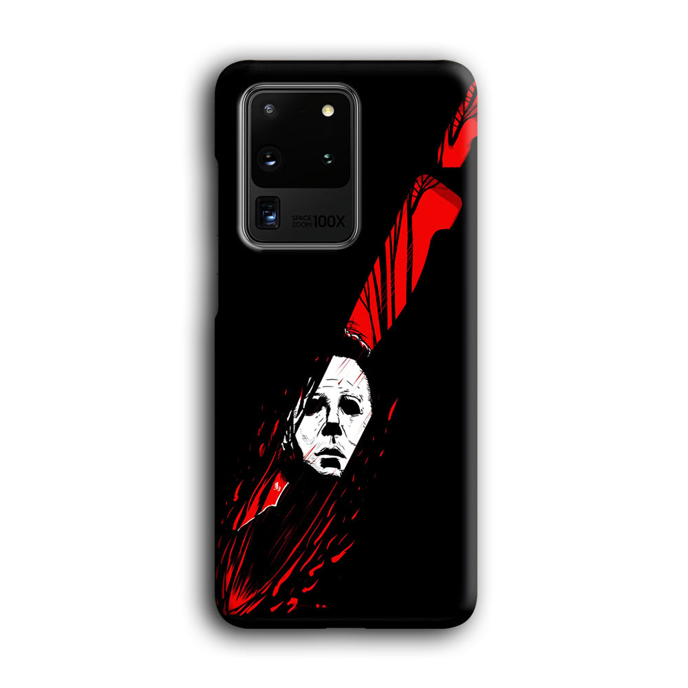 Michael Myers Knife Blood Samsung Galaxy S20 Ultra Case