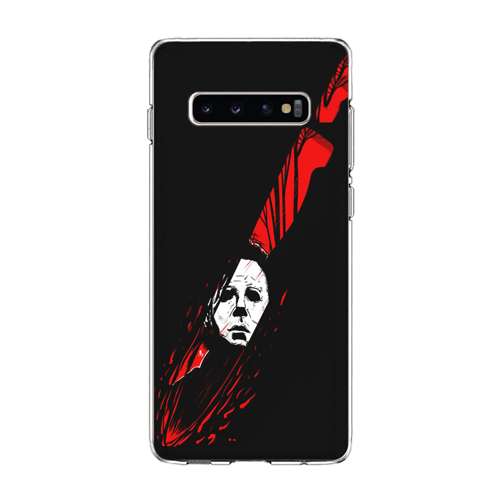 Michael Myers Knife Blood Samsung Galaxy S10 Case