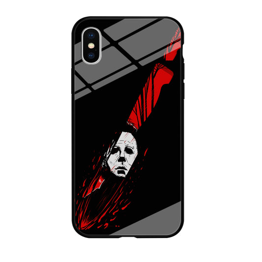 Michael Myers Knife Blood iPhone X Case