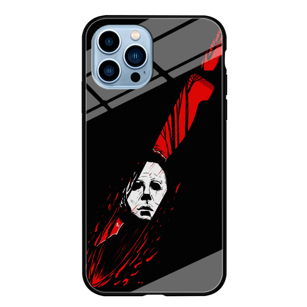 Michael Myers Knife Blood iPhone 14 Pro Case-Phone Case-Tempered Glass Case-Altracase