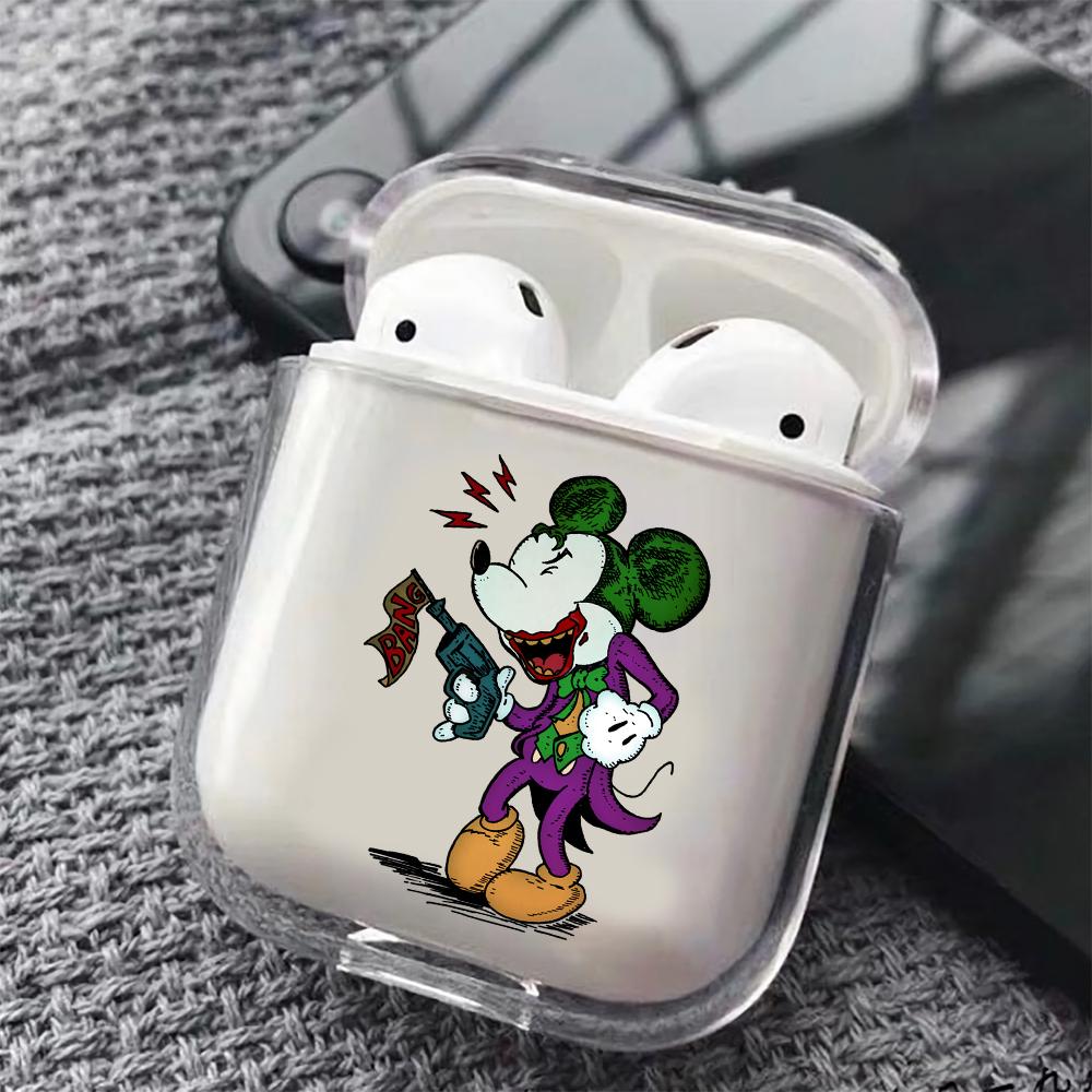 Mickey Joker Hard Plastic Protective Clear Case Cover For Apple Airpods-AirPod Case-Altracase