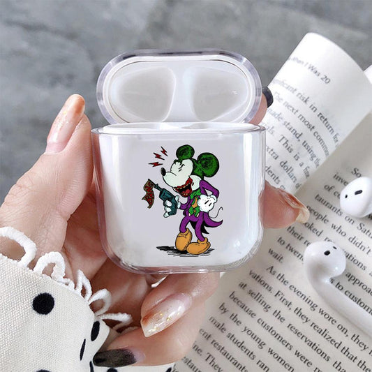 Mickey Joker Hard Plastic Protective Clear Case Cover For Apple Airpods-AirPod Case-Altracase