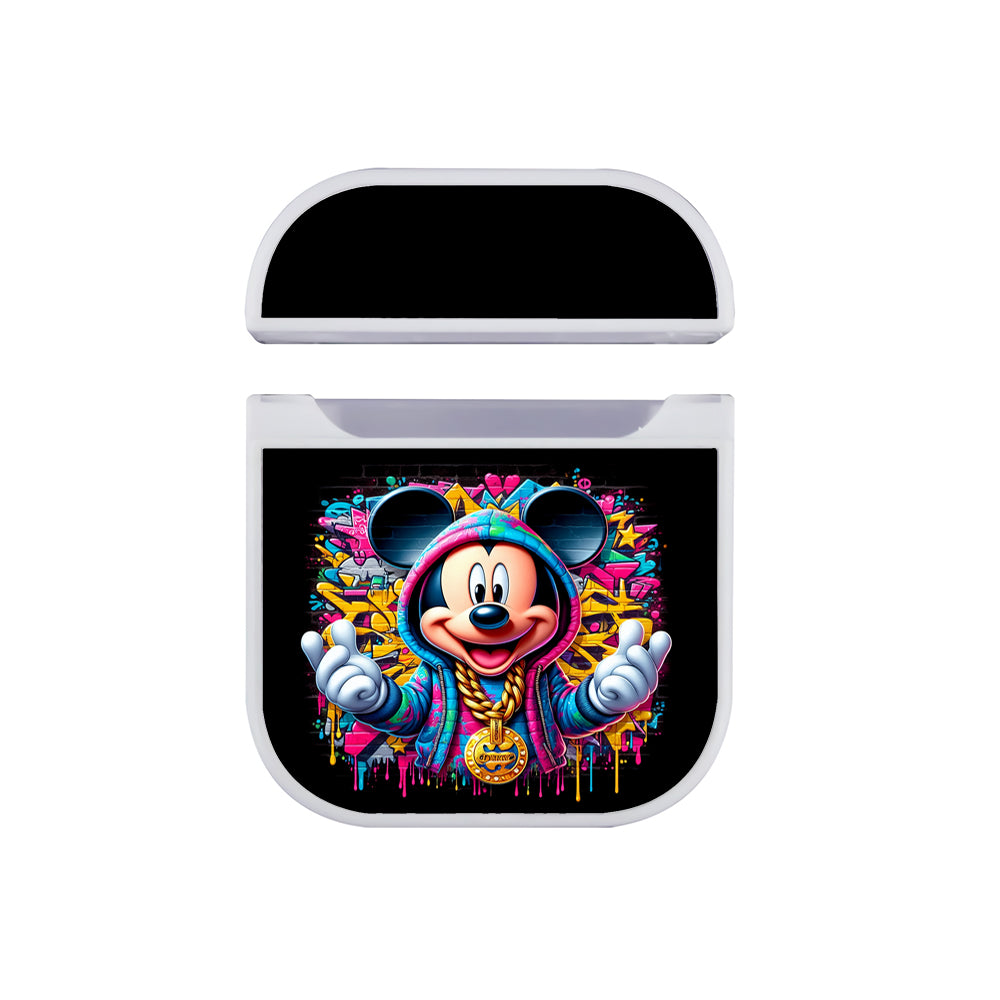 Mickey Mouse Colorful Hoodie Apple AirPods Case-AirPod Case-White-Altracase