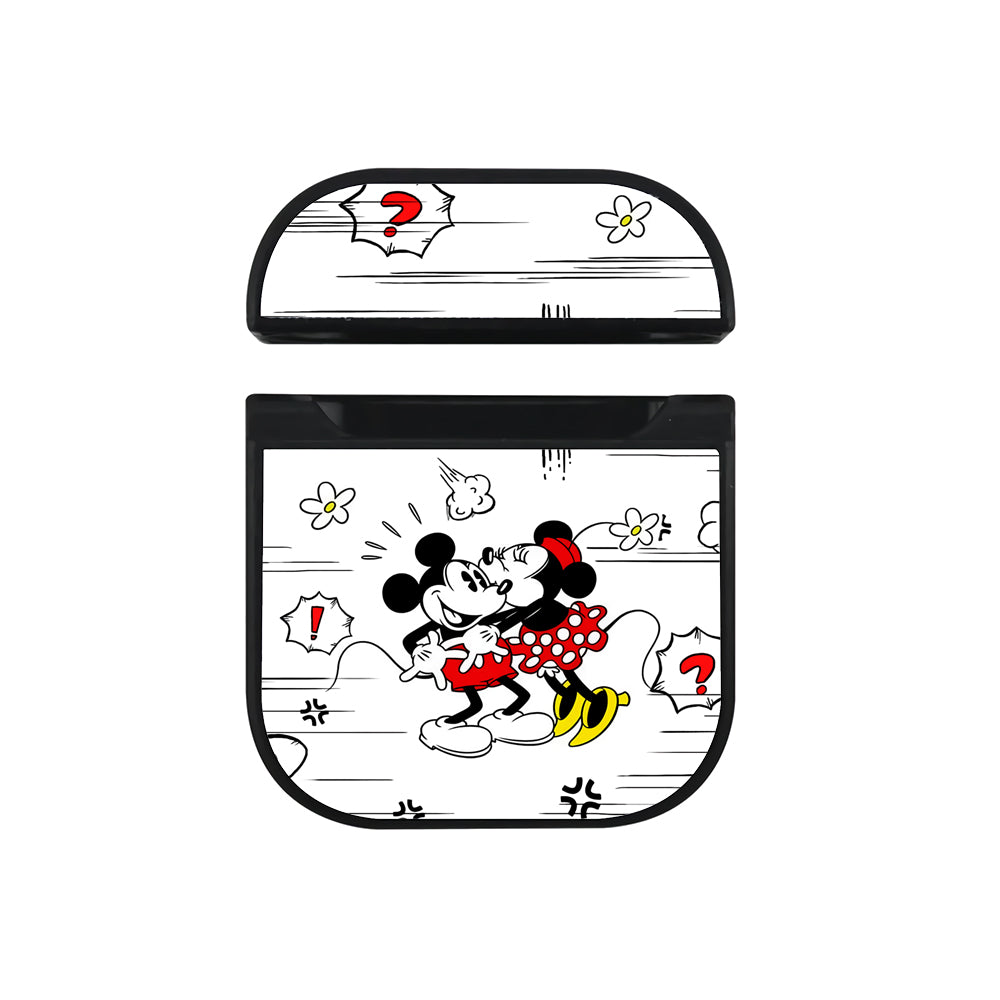 Mickey Mouse Couple in Love Apple AirPods Case-AirPod Case-Black-Altracase