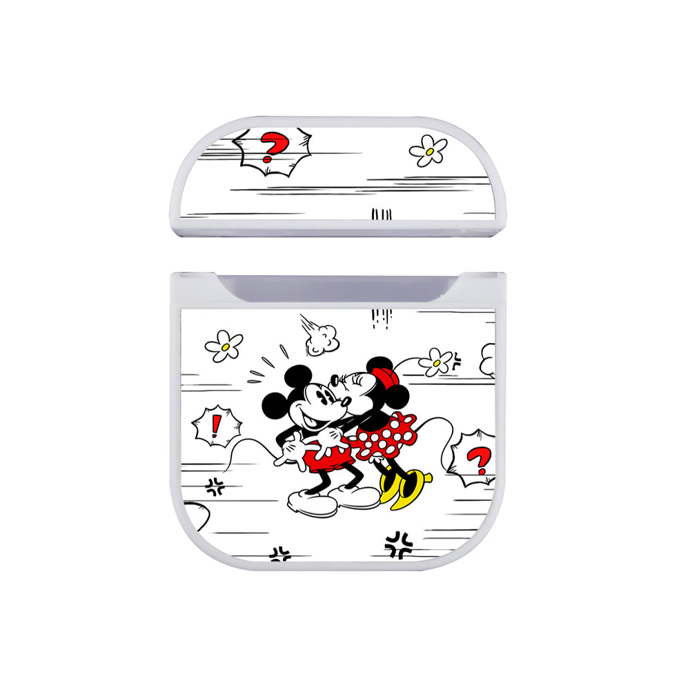 Mickey Mouse Couple in Love Apple AirPods Case-AirPod Case-White-Altracase