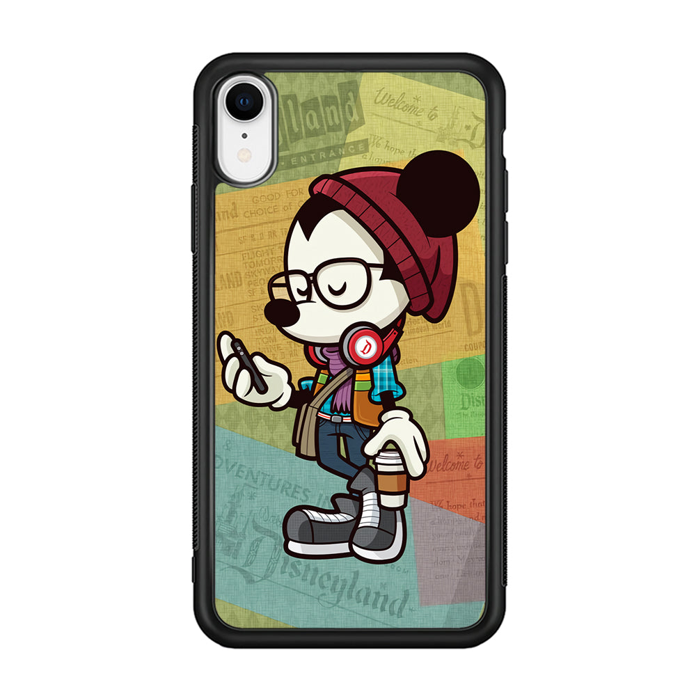 Mickey Mouse Hipster Style iPhone XR Case