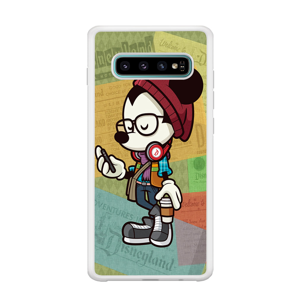 Mickey Mouse Hipster Style Samsung Galaxy S10 Plus Case