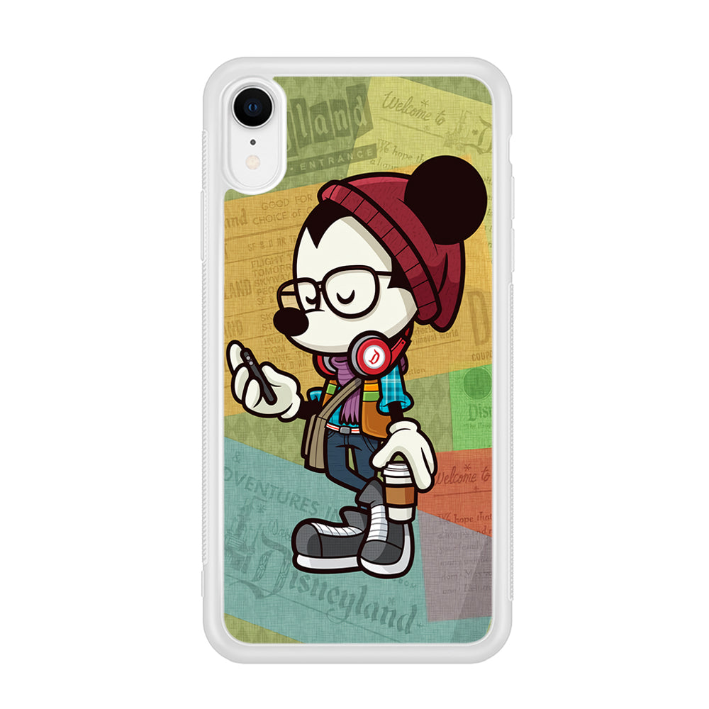 Mickey Mouse Hipster Style iPhone XR Case