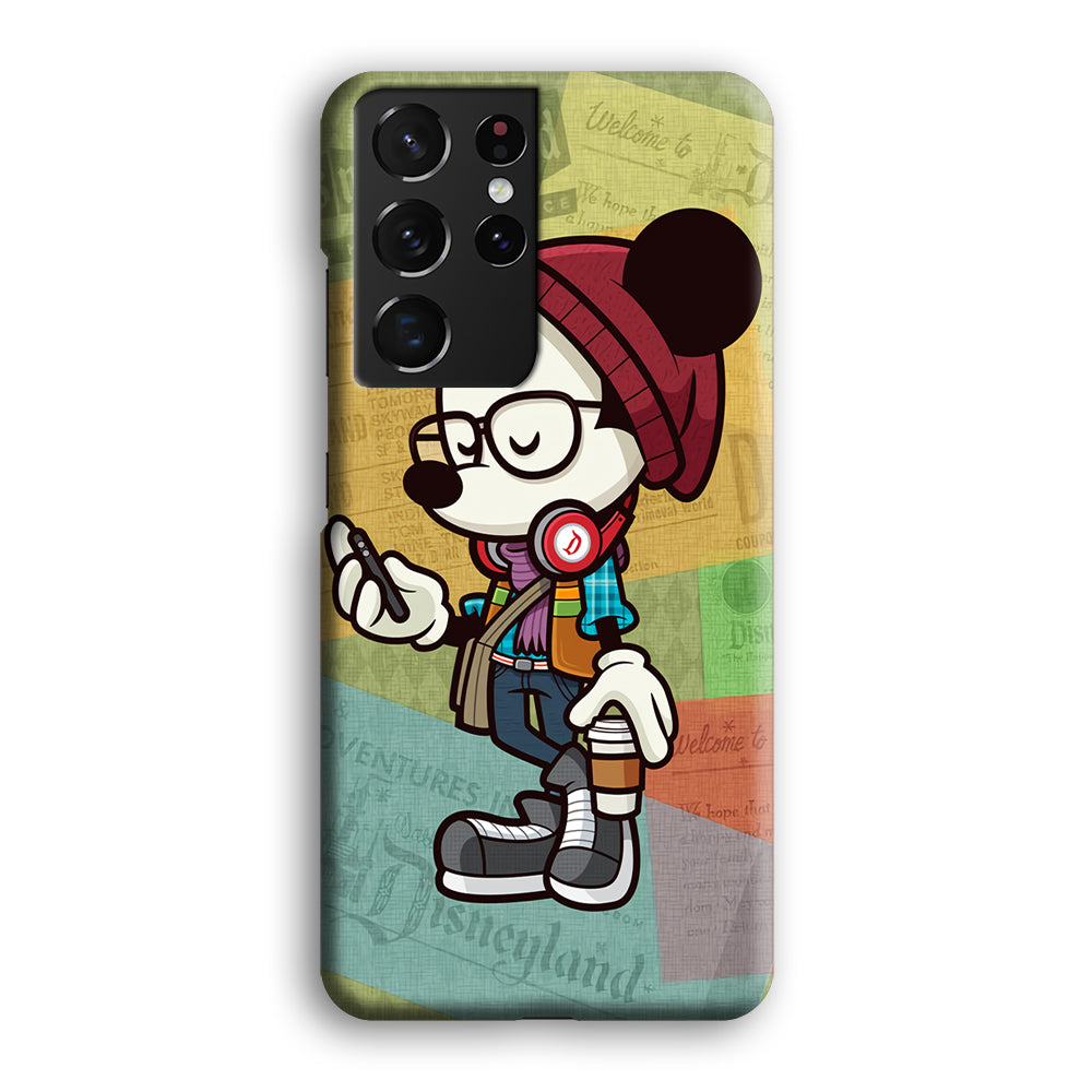 Mickey Mouse Hipster Style Samsung Galaxy S22 Ultra Case