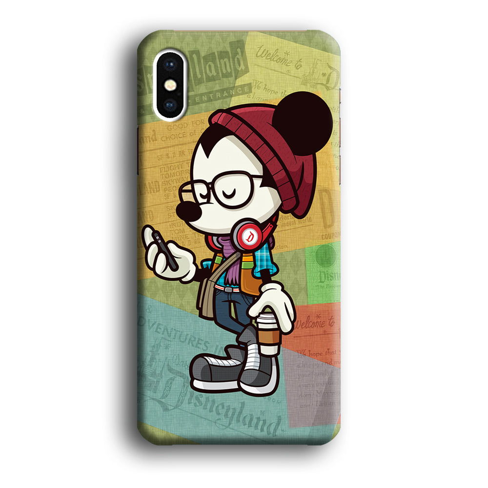 Mickey Mouse Hipster Style iPhone Xs Max Case