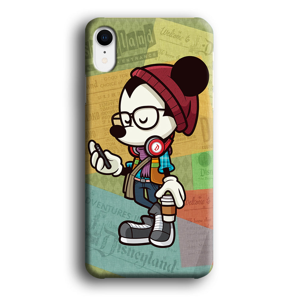 Mickey Mouse Hipster Style iPhone XR Case