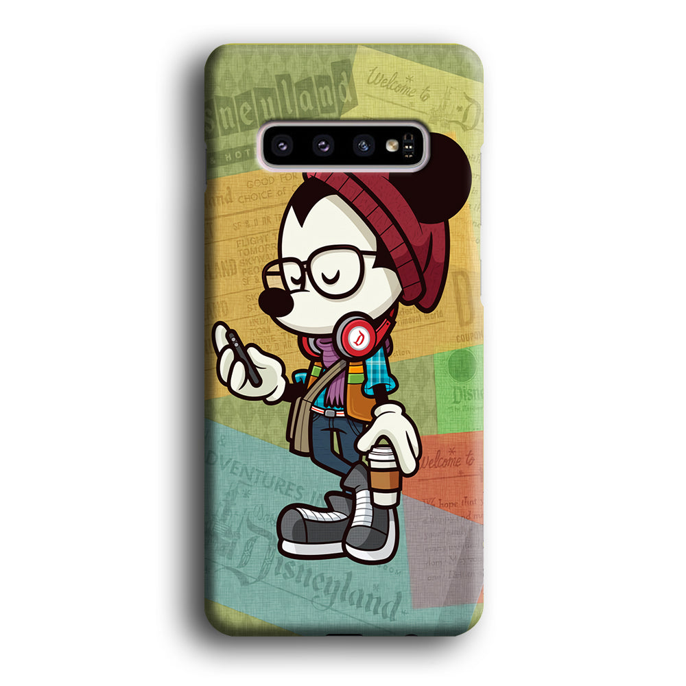 Mickey Mouse Hipster Style Samsung Galaxy S10 Plus Case