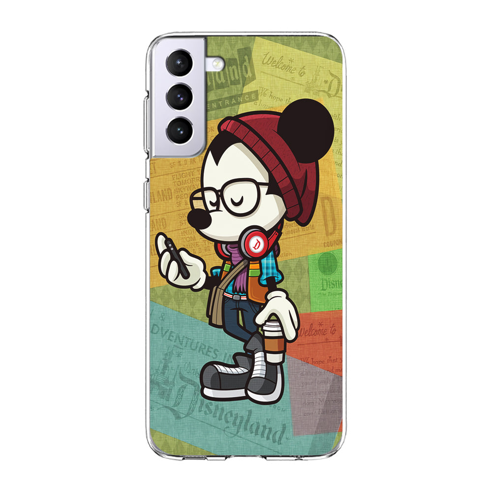 Mickey Mouse Hipster Style Samsung Galaxy S23 Plus Case-Phone Case-Clear Soft Case-Altracase
