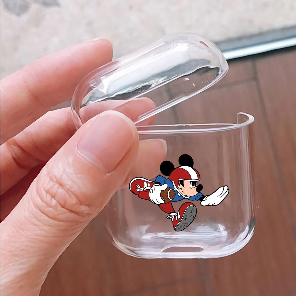 Mickey Mouse Football Player Hard Plastic Protective Clear Case Cover For Apple Airpods-AirPod Case-Altracase