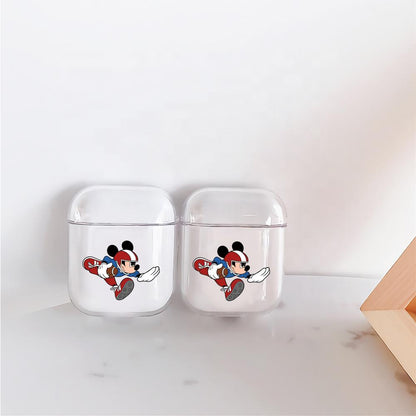 Mickey Mouse Football Player Hard Plastic Protective Clear Case Cover For Apple Airpods-AirPod Case-Altracase