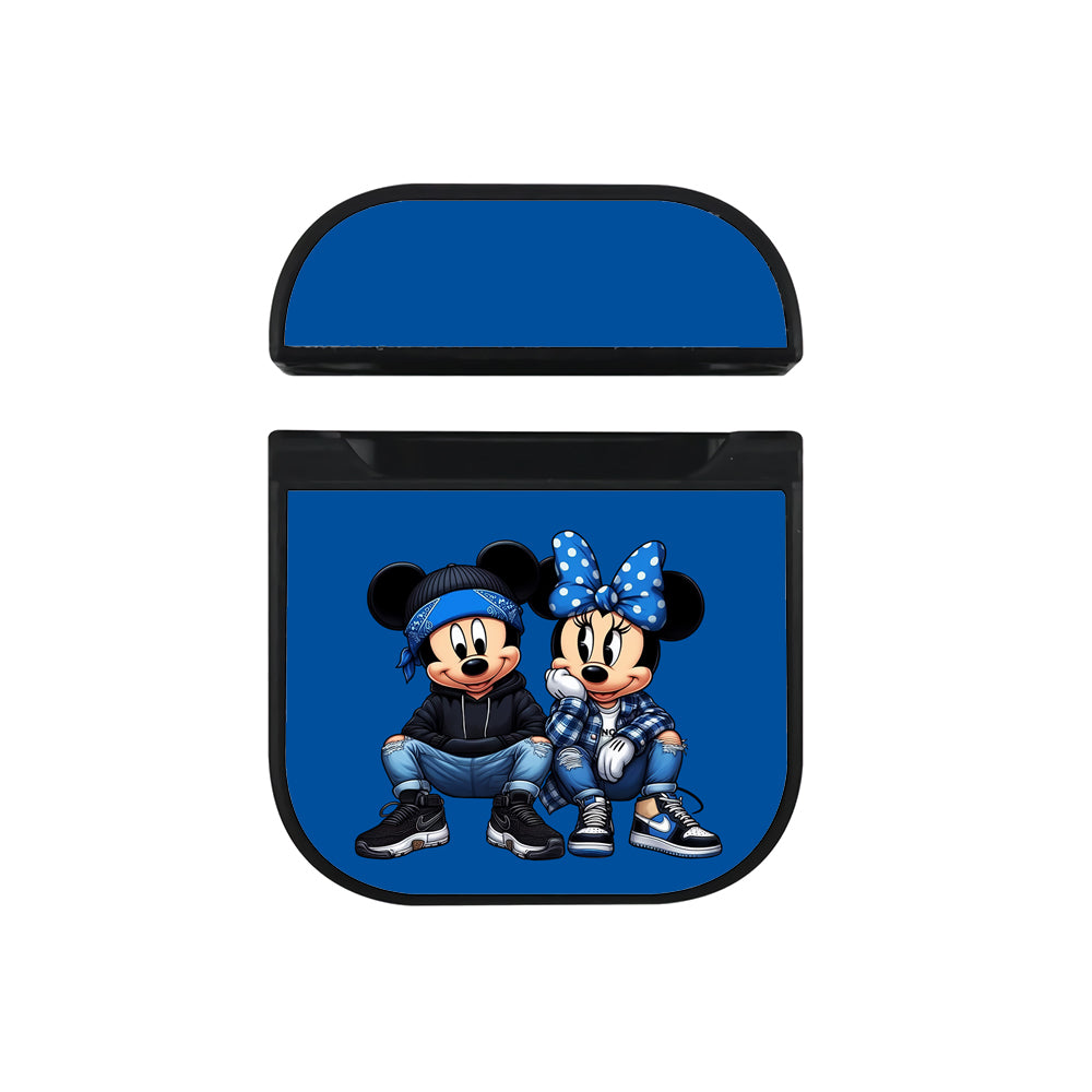 Mickey and Minnie Chicano Style Apple AirPods Case-AirPod Case-Black-Altracase