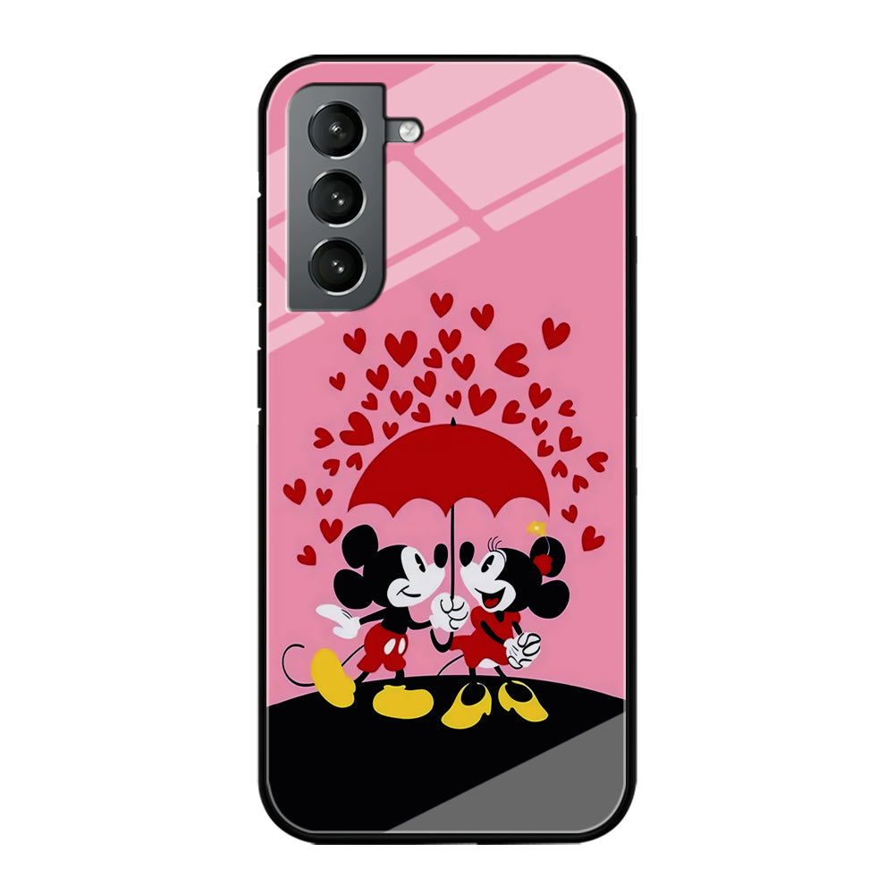 Mickey and Minnie Mouse Samsung Galaxy S24 Plus Case-Phone Case-Rubber Black (2D Case)-Altracase