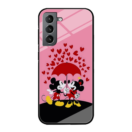 Mickey and Minnie Mouse Samsung Galaxy S24 Plus Case-Phone Case-Rubber Black (2D Case)-Altracase