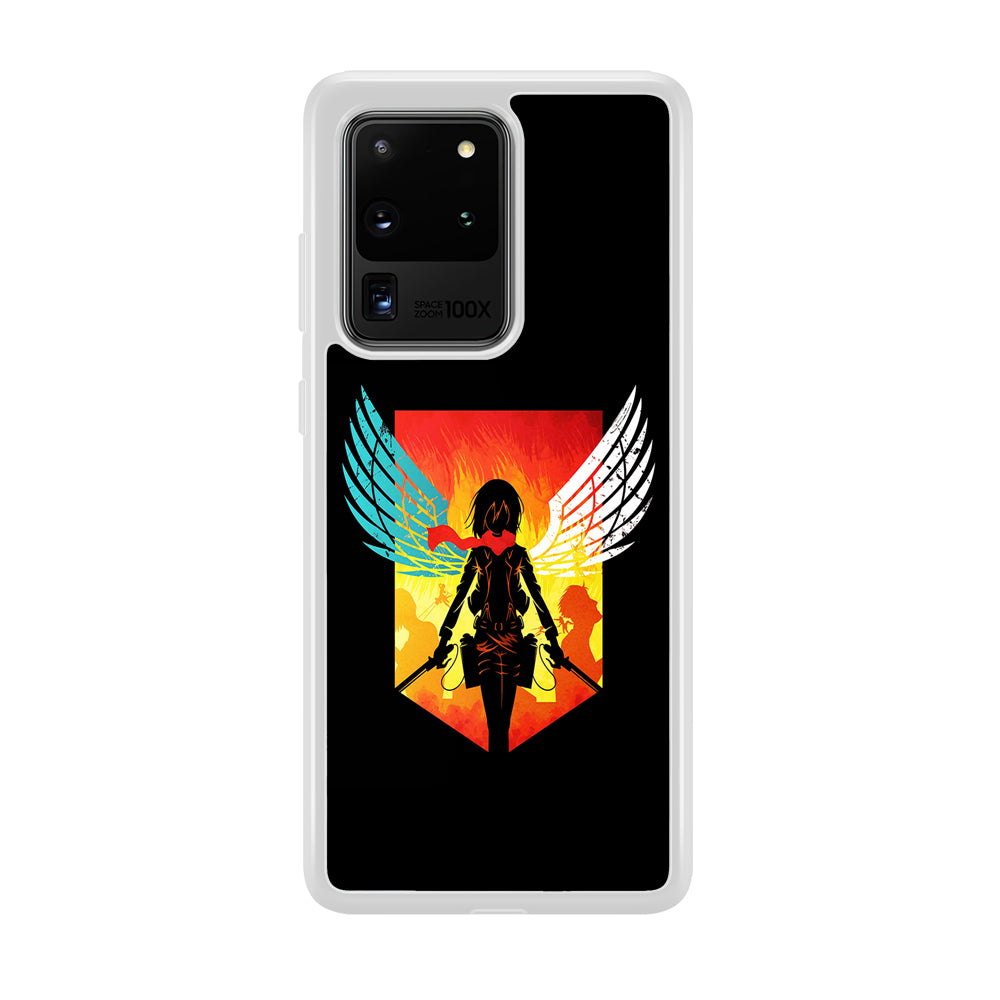 Mikasa Ackerman Art Samsung Galaxy S20 Ultra Case