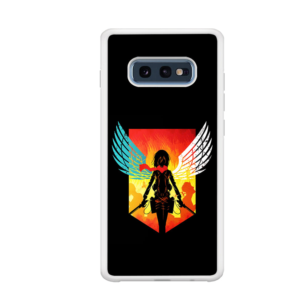 Mikasa Ackerman Art Samsung Galaxy S10E Case