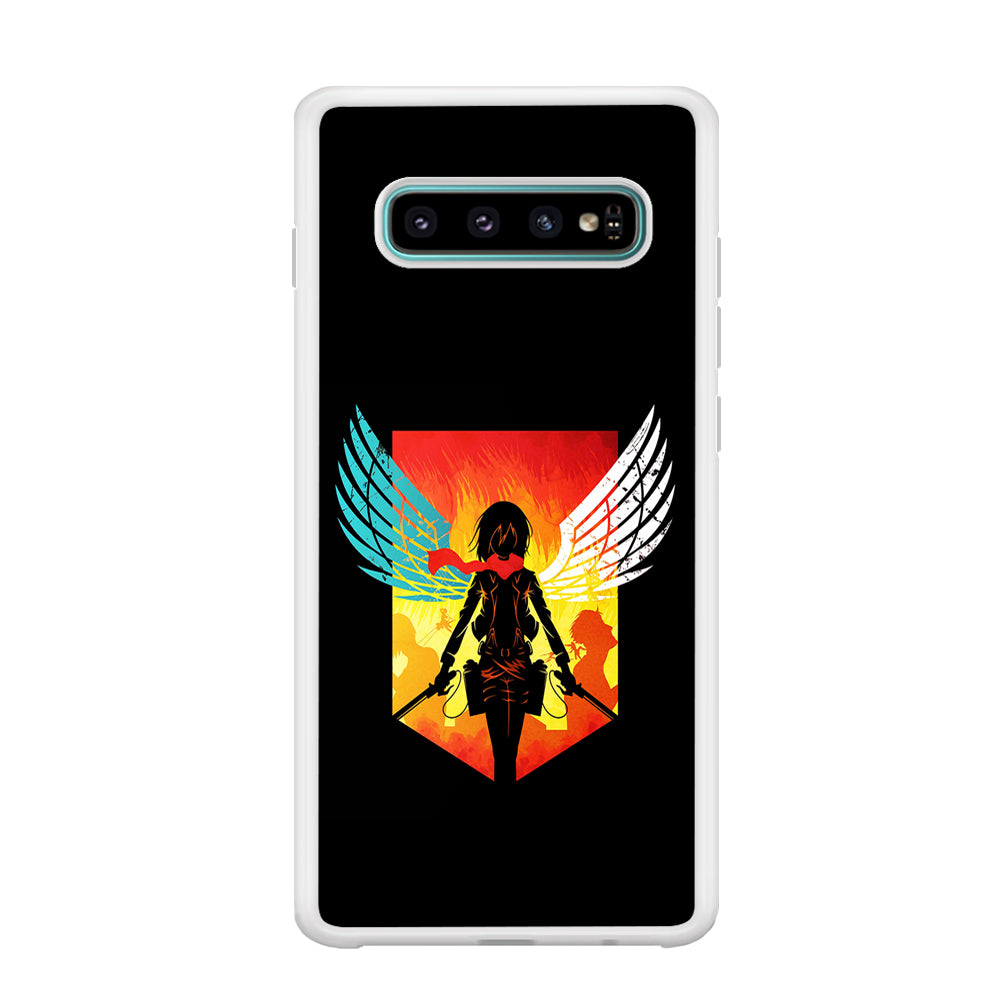 Mikasa Ackerman Art Samsung Galaxy S10 Plus Case