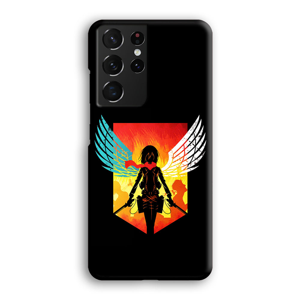 Mikasa Ackerman Art Samsung Galaxy S22 Ultra Case