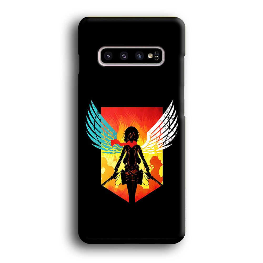 Mikasa Ackerman Art Samsung Galaxy S10 Plus Case