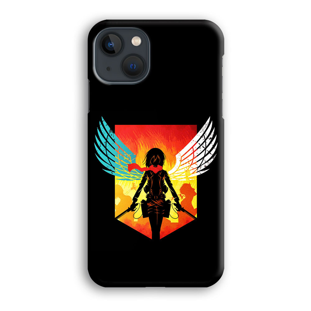 Mikasa Ackerman Art iPhone 14 Plus Case