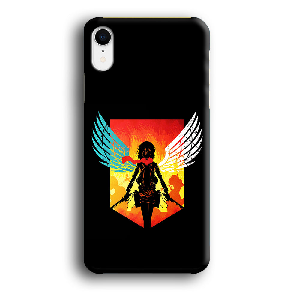 Mikasa Ackerman Art iPhone XR Case