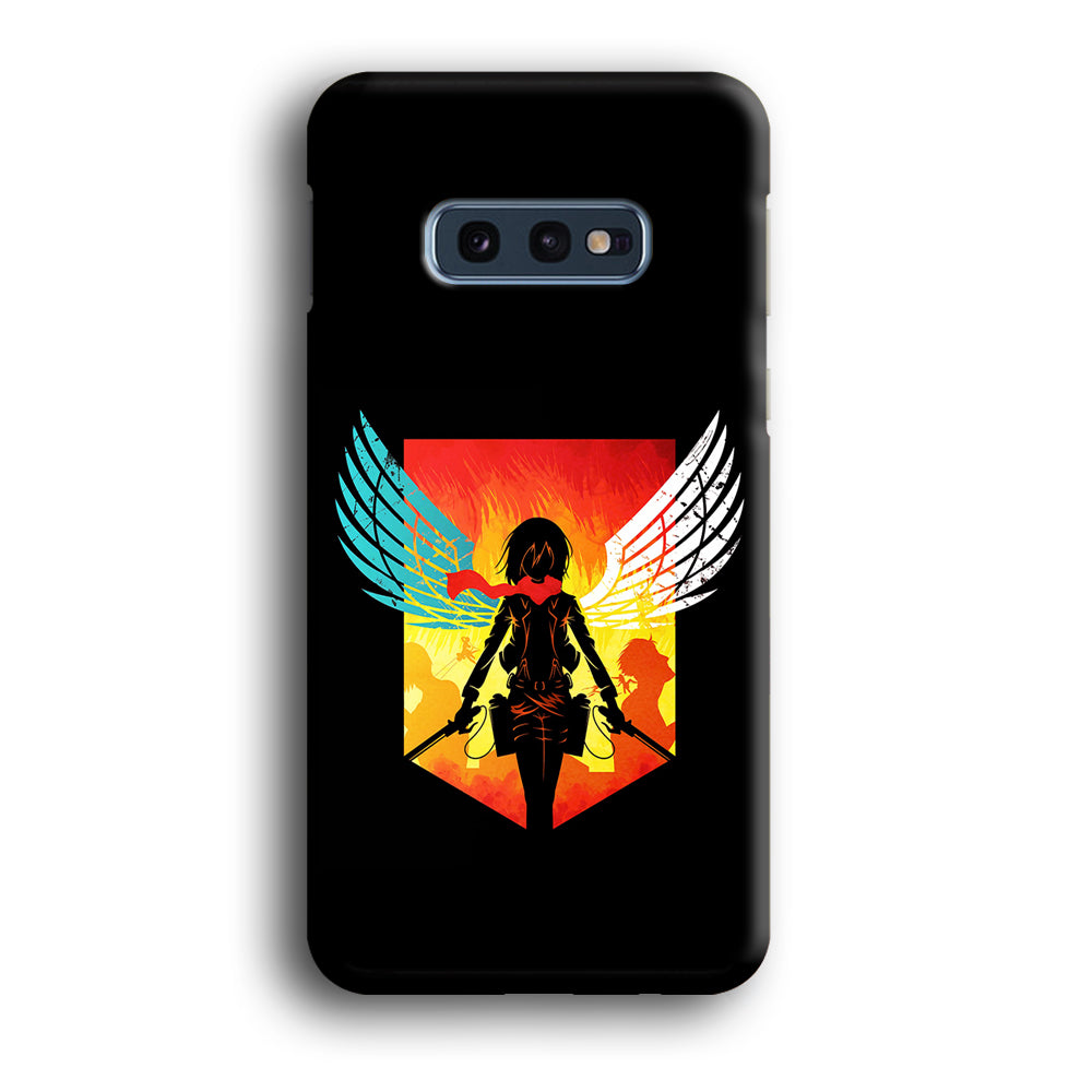 Mikasa Ackerman Art Samsung Galaxy S10E Case