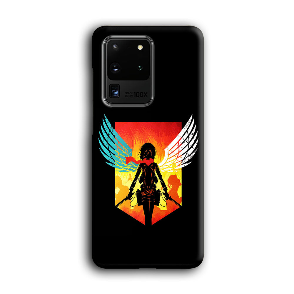 Mikasa Ackerman Art Samsung Galaxy S20 Ultra Case