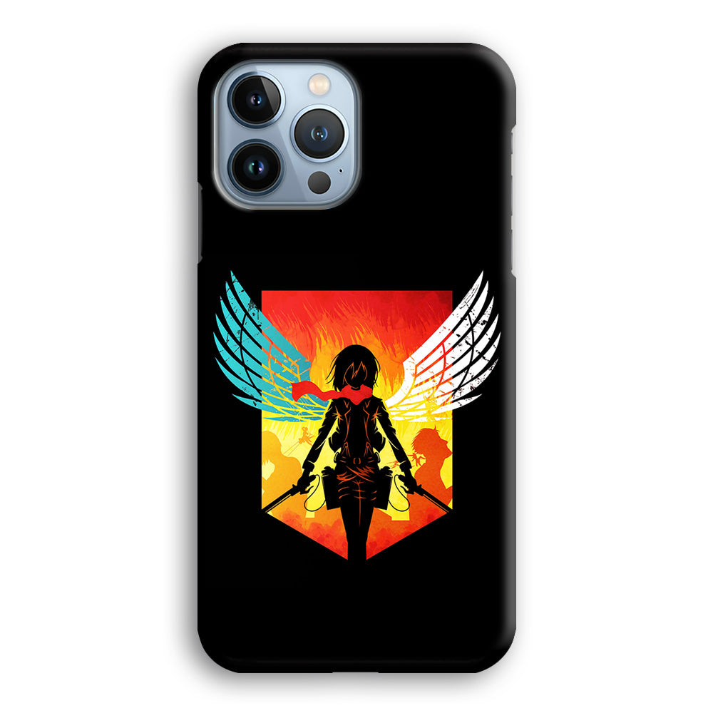 Mikasa Ackerman Art iPhone 14 Pro Max Case