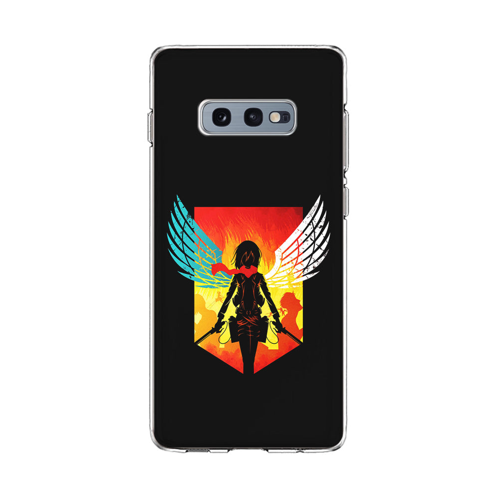 Mikasa Ackerman Art Samsung Galaxy S10E Case