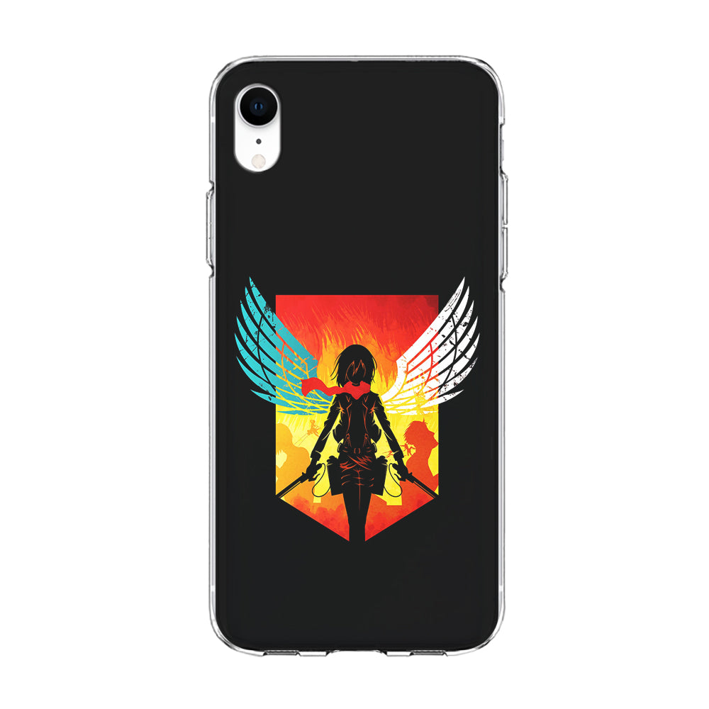 Mikasa Ackerman Art iPhone XR Case