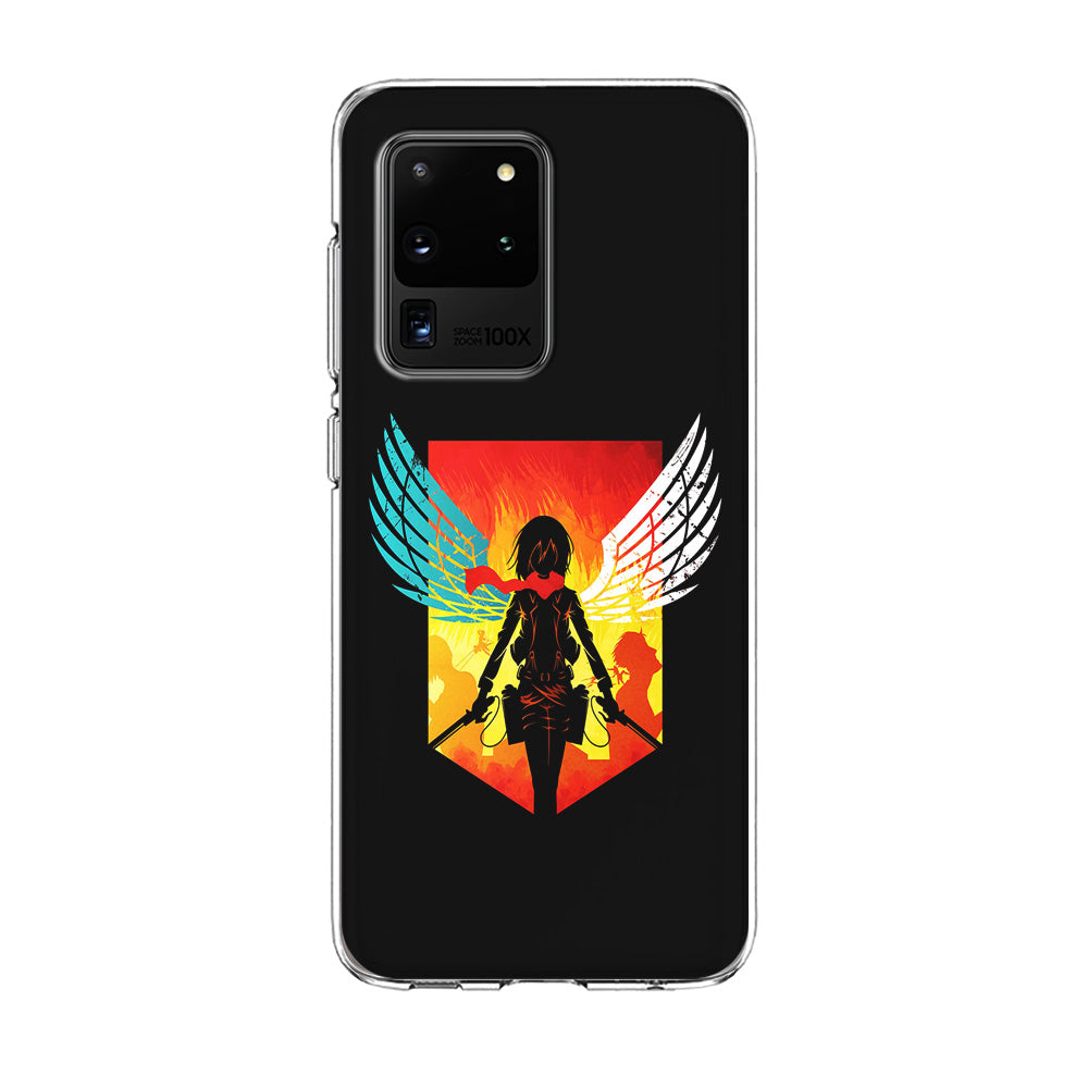 Mikasa Ackerman Art Samsung Galaxy S20 Ultra Case