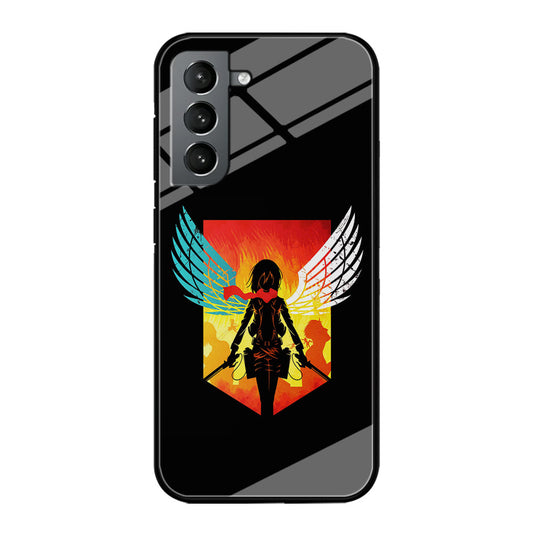 Mikasa Ackerman Art Samsung Galaxy S24 Plus Case-Phone Case-Tempered Glass Case-Altracase