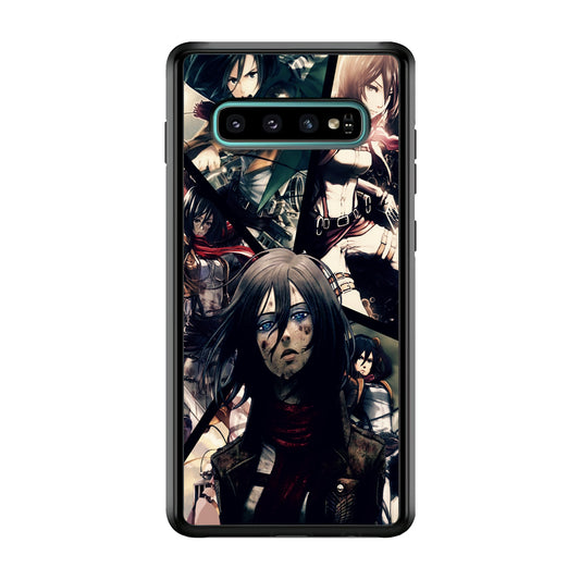 Mikasa Ackerman Collage Samsung Galaxy S10 Case