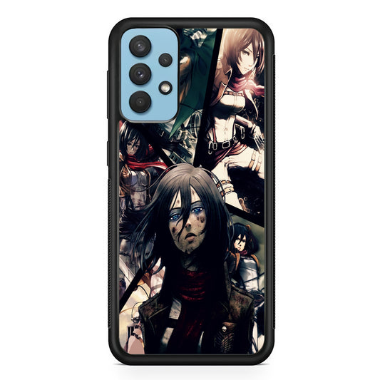 Mikasa Ackerman Collage Samsung Galaxy A32 Case