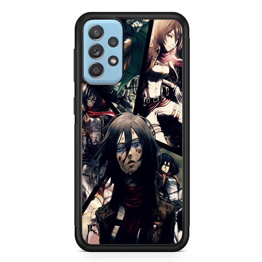 Mikasa Ackerman Collage Samsung Galaxy A72 Case