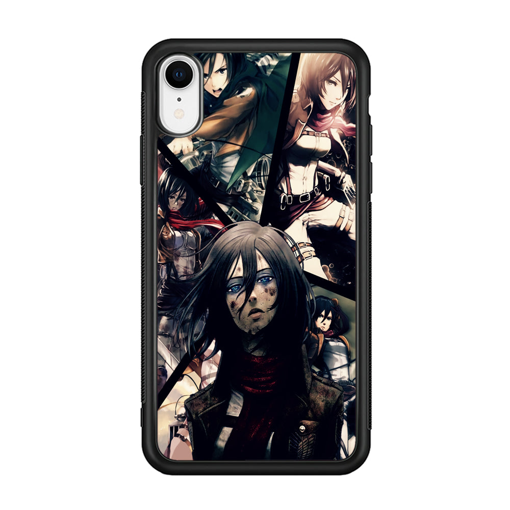 Mikasa Ackerman Collage iPhone XR Case