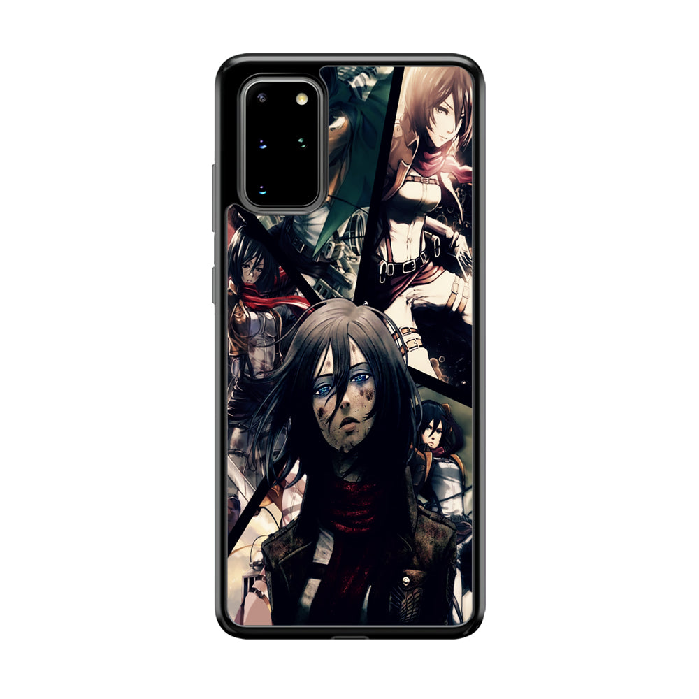 Mikasa Ackerman Collage Samsung Galaxy S20 Plus Case