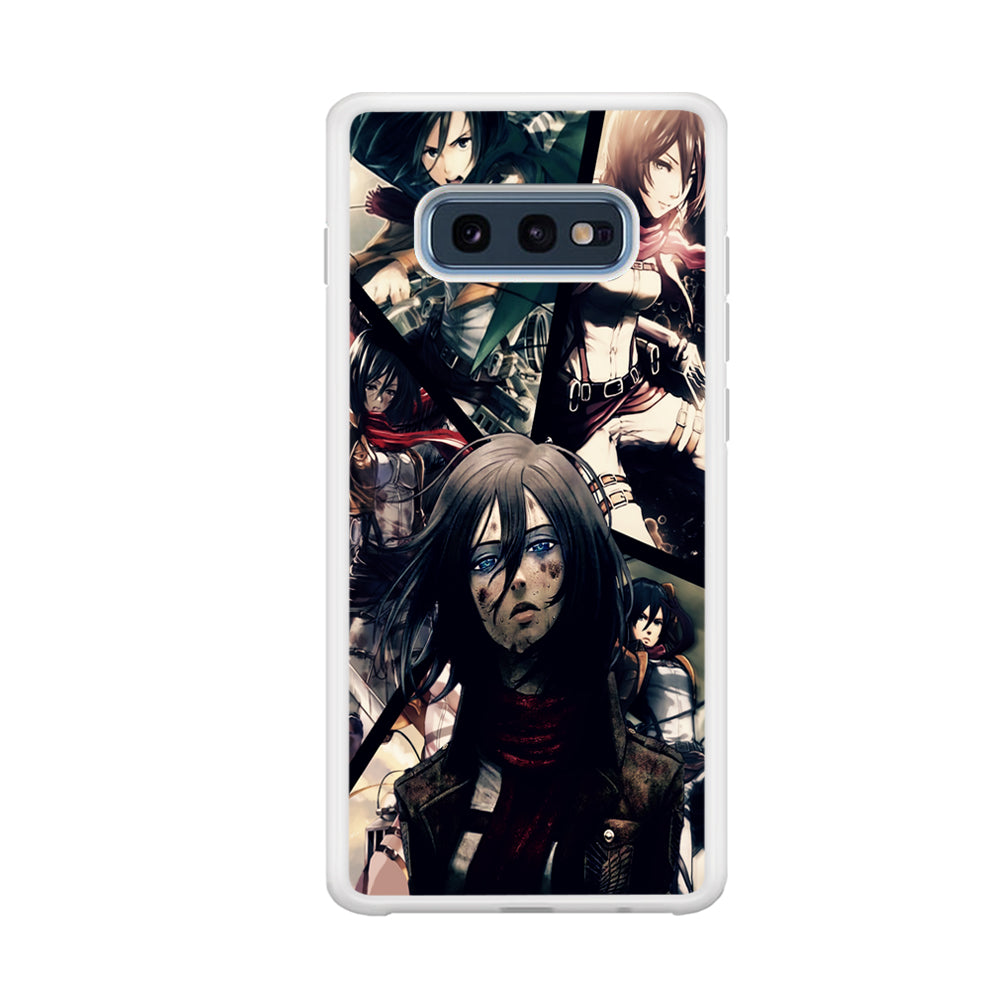 Mikasa Ackerman Collage Samsung Galaxy S10E Case